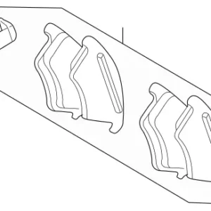 2002 - 2011 Mercedes-Benz Disc Brake Pad Set 003-420-24-20
