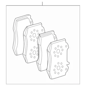 2002 - 2018 Mercedes-Benz Disc Brake Pad Set 003-420-07-20