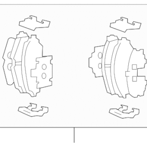 2003 - 2005 Hyundai Disc Brake Pad Set 58101-39A60