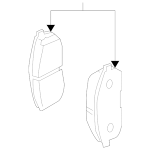 2003 - 2005 INFINITI Disc Brake Pad Set D1060AM80B