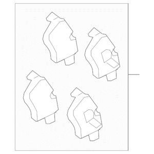 2003 - 2005 Jaguar Disc Brake Pad Set C2C8365