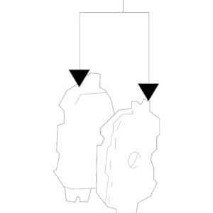2003 - 2005 Toyota Disc Brake Pad Set 04465-20540