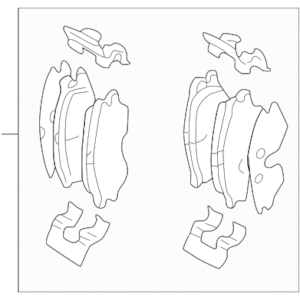 2003 - 2006 Hyundai Disc Brake Pad Set 58101-26A40