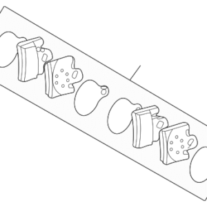 2003 - 2006 Mercedes-Benz Disc Brake Pad Set 003-420-51-20-67
