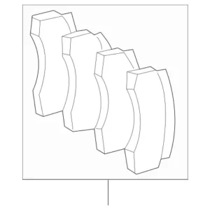 2003 - 2006 Mercedes-Benz Disc Brake Pad Set 003-420-91-20
