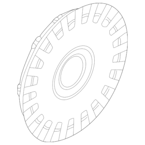 2003 - 2006 Volkswagen Wheel Cover 1C0-601-147-L-GJW