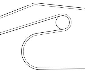 2003 - 2008 Mazda Serpentine Belt AJ57-15-909A