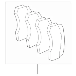 2003 - 2009 Mercedes-Benz Disc Brake Pad Set 003-420-71-20-41