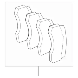 2003 - 2009 Mercedes-Benz Disc Brake Pad Set 004-420-87-20-95