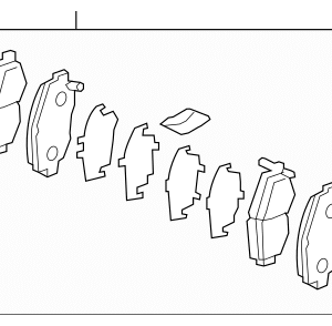 2003 - 2011 Honda Disc Brake Pad Set 45022-S5B-J01