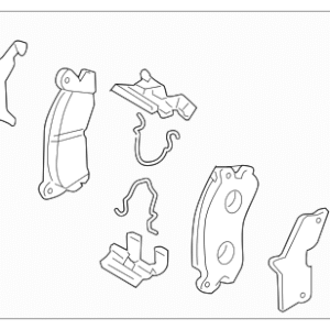 2004 - 2005 Mazda Disc Brake Pad Set BPYK-26-48ZA