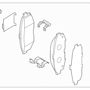2004 - 2006 Mazda Brake Pads Rear LEY4-26-48ZA