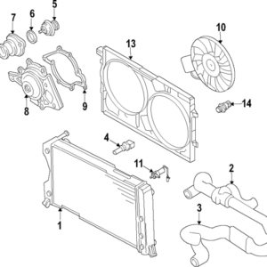 2004 - 2006 Volkswagen Oil Pan Gasket AMV-188-001-02