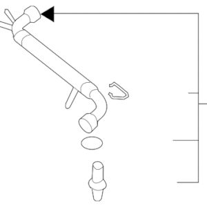 2004 - 2006 Volkswagen Radiator Coolant Hose 3D0-122-051-C