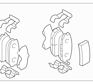 2004 - 2008 Hyundai Disc Brake Pad Set 58302-2CA01
