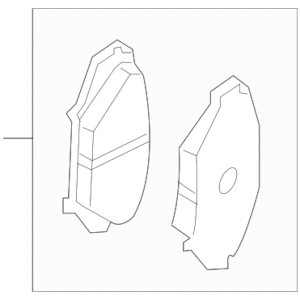 2004 - 2008 Mazda Brake Pads Front F1Y2-33-28Z