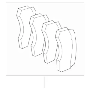 2004 - 2009 Mercedes-Benz Disc Brake Pad Set 004-420-07-20-41