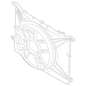 2004 - 2009 Volvo Engine Cooling Fan Shroud 30723106