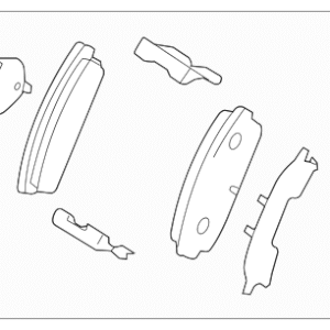 2004 - 2011 Mazda Brake Pads Rear F1Y0-26-48ZA