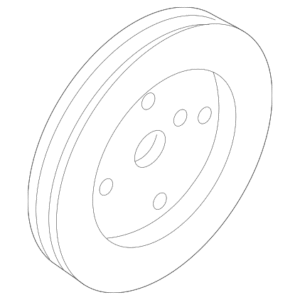 2004 - 2016 Volvo Engine Crankshaft Pulley 30731045