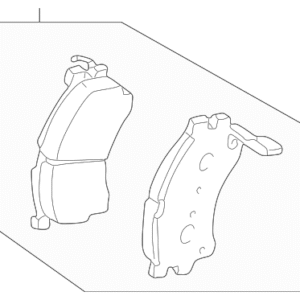 2005 - 2006 Mazda Disc Brake Pad Set Front ZZC0-33-23Z
