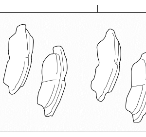 2005 - 2006 Toyota Disc Brake Pad Set 04465-33350