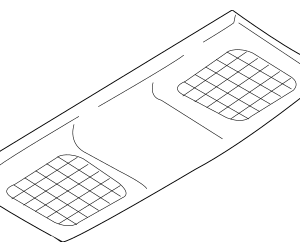 2005 - 2010 Volkswagen Roof Bezel 1K0-947-133-E-71N