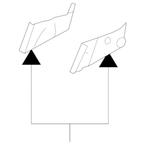 2005 - 2010 Volkswagen Seat Back Recliner Adjustment Mechanism Cover 1C0-881-479-B-B41