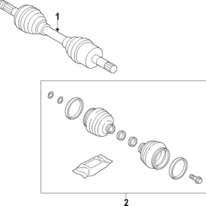 2005 - 2010 Volvo Cv Joint Boot Kit 31256012