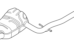 2005 - 2014 Volkswagen Exhaust Muffler 1K0-253-209-DJ