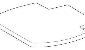 2005 - 2015 Toyota Console Mat 58815-AD010