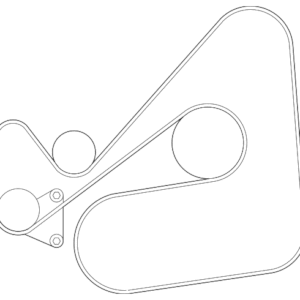 2006 - 2008 Mazda Serpentine Belt L3P9-15-909