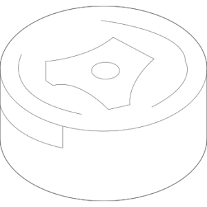 2006 - 2008 Volkswagen Suspension Crossmember Insulator 3C0-199-867-D