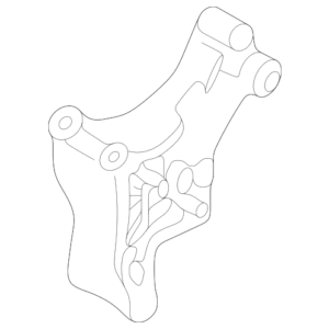 2006 - 2009 Mazda Alternator Mount Bracket 1F22-18-371