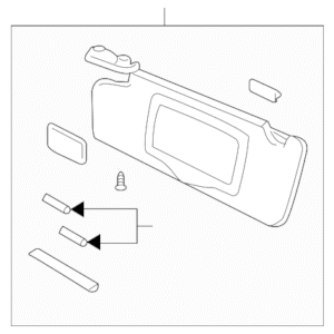 2006 - 2009 Volvo Sun Visor 39874949