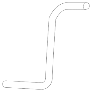 2006 - 2010 Volkswagen Engine Coolant Overflow Hose 1C0-121-447-BF