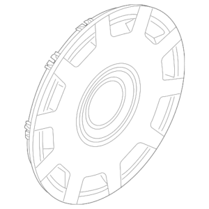 2006 - 2010 Volkswagen Wheel Cover 1C0-601-147-P-16Z