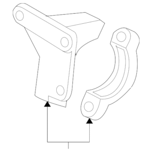 2006 - 2013 Volvo Cv Axle Shaft Carrier Bearing Bracket 30711363