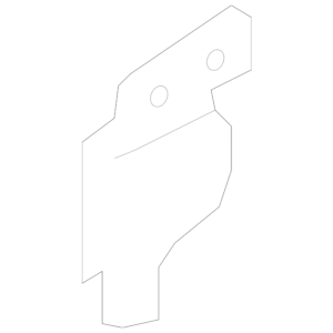 2006 - 2013 Volvo Hood Latch Support 1286923
