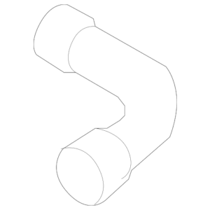 2007 - 2008 Volkswagen Radiator Coolant Hose 1K0-121-101-P