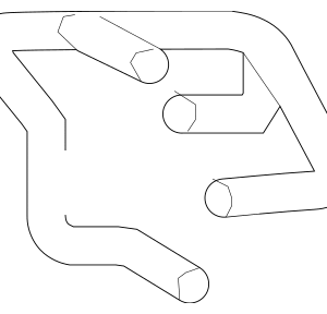 2007 - 2008 Volkswagen Radiator Coolant Hose 7L0-122-101-H