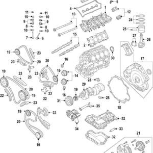 2007 - 2009 Volkswagen Engine Crankshaft Main Bearing 079-105-591-G
