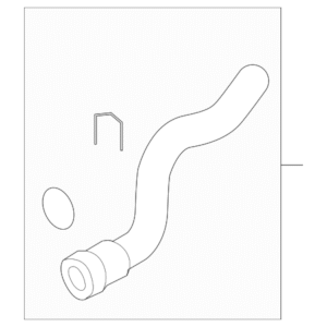 2007 - 2009 Volkswagen Radiator Coolant Hose 7L6-122-101-F