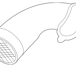 2007 - 2010 Volvo Alternator Air Duct 30795440