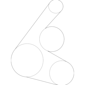 2009 - 2013 Toyota Serpentine Belt 90916a2017