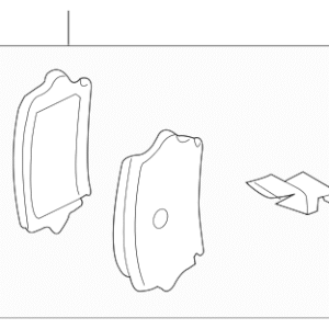 2011 - 2011 Volkswagen Disc Brake Pad Set 5K0-698-451-E