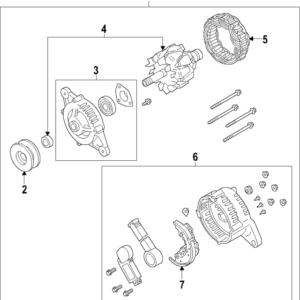 2013 - 2016 Scion Cover Assembly Alternator SU003-00490