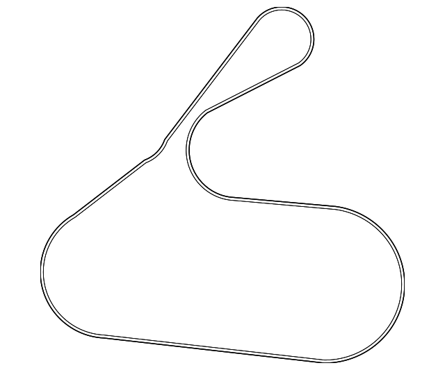 2014 - 2022 Toyota Serpentine Belt 90916a2024