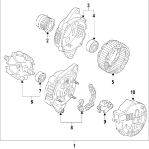 2015 - 2021 Hyundai Alternator Housing 37302-2B200