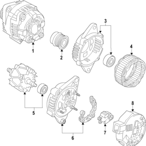 2016 - 2021 Hyundai Alternator Housing 37302-2E820